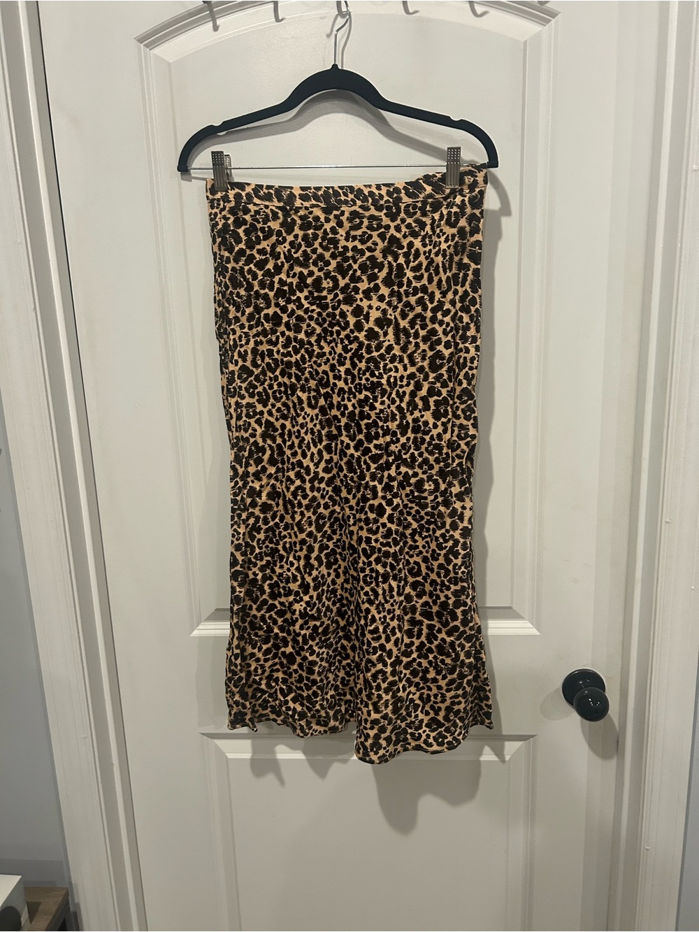 Anthropologie Leopard-Print Skirt in Tan & Black